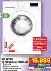 SEG 12 KG ÇAMAŞIR MAKİNESİ SEG 12 KG ÇAMAŞIR MAKİNESİ